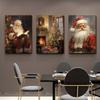 Pintura em tela de boneco de neve transfronteiriça pôster de Natal quente pintura decorativa para sala de estar fábrica direta núcleo de pintura HD
