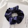 Estilo K del Nuevo Scrunchie de Satén de Cristal para Verano, Diadema Simple y Versátil para Mujer, Lazo Elegante y Elegante para el Cabello