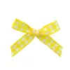 Cinta a Cuadros de 0.6 cm de Ancho con Lazo Anudado a Mano Joyería DIY Accesorios Decorativos para Ropa Satén de Seda Cinta Flotante