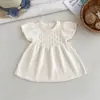 Nuevo Vestido de Primavera Otoño para Niñas 100% Algodón Vestido de Princesa Cintura Ceñida Estilo Little Chanel Vestido de Princesa para Niños