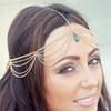 Acessórios de cabelo retrô europeus e americanos com borlas, faixa de cabelo com corrente de pérolas, moda, adorno de cabeça nupcial, acessórios de cabelo étnicos boêmios