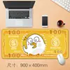 Fábrica Original Mouse Pad Grande para Escritório Desenho Animado Notas de Dinheiro Criativo Desk Pad Antiderrapante Borda com Trava de Precisão Mouse Pad