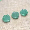 Flor Rosa de Jade Contas Soltas Flor de Ágata Verde Seda Dourada Jade Acessórios para Pulseira Colar DIY Feito à Mão Atacado de Joias