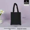 Bolsas de Lona Personalizadas com Impressão de Logo, Sacolas de Compras Minimalistas Ecológicas de Alta Qualidade, Sacolas Tote de Lona de Algodão em Estoque