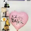 Nuevos Globos de Película de Aluminio Decorativos Rosas con Forma de Corazón Doble Cara para Fiesta de Cumpleaños, Boda, Fiesta de Fotos, Primer Año