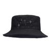 Sombrero de pescador de mezclilla de color sólido para hombre, estilo japonés, artístico, con perforación en caliente, moderno, para verano y exteriores, protector solar.