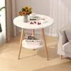Mesa redonda pequena, mesa de centro, sala de estar simples, sofá, mesa lateral, mesa de cabeceira, mesa de varanda criativa, mini simples