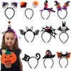 Diadema Divertida de Dibujos Animados para Halloween Accesorios para el Cabello Decoraciones para Fiesta Temática del Festival de Fantasmas Diadema de Murciélago Araña Hebilla para la Cabeza