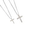 Colar Cruz de Diamante Elegante Moda Nicho Design Simples Versátil Corrente de Colar de Alta Qualidade Colar de Casal Tendência