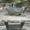 Balcão Frontal de Fibra de Vidro com Formato Único e Acabamento de Pintura Criativo para Escritórios de Vendas, Recepção de Hotéis, Balcões de Bar e Balcões de Informação de Shoppings