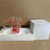 Taza Creativa Transfronteriza de Vidrio de Borosilicato Alto con Flores Secas Nueva Simple Aislada de Doble Capa para el Hogar Taza de Alto Valor Venta al por Mayor