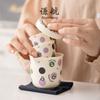 Guochao Panda Express Cup One Pot Two Cups Portátil Kung Fu Tea Cup Travel Bag Gift Box Tea Set Presente de negócios