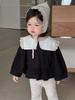 Ropa de Otoño para Niñas 2026 Nuevo Estilo Ropa de Otoño para Niños Estilo Coreano Ropa para Niños Conjunto de Camisa de Muñeca de Encaje y Pantalones de Campana para Bebés
