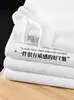 Camiseta Marca de Streetwear Europeia e Americana Cor Vinho Masculina Pesada Manga Curta 2025 Americana High Street Retrô Verão Manga Meia