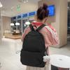 2025 Nueva Mochila Escolar para Estudiante de Preparatoria/Universidad de Alto Valor de Color, Gran Capacidad, Color Sólido, Casual, Moda, Viaje