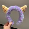 Se Acercan los Monstruos~ Diademas Lindas y Originales para Mujer 2026 Nuevas Diademas de Felpa Otoño e Invierno, Pasadores Especiales para Lavarse la Cara, Accesorios para el Cabello