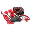 Conjunto de dez peças de pelúcia agradável para adultos, algemas de couro femininas, pacotes de flerte para casais, brinquedos alternativos para cabelo