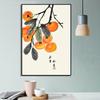 Pintura Decorativa de Novo Estilo Chinês Moderna Minimalista para Sala de Estar Pendurada Caqui Caqui Ruyi Mural para Restaurante Pintura de Entrada Estilo Chinês Atacado