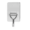 Gancho de Metal Fuerte Sin Perforar para el Hogar Baño Gancho para Toallas Gancho para Ropa Cocina Puerta de Inodoro Trasera Acero Inoxidable Gancho Adhesivo