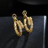Brincos de cobra spirit estilo frio olho verde cobra cravejados de zircônia diamante brincos de tarraxa pequenos haste de prata esterlina s925 fivela de orelha em formato de cobra esmeralda