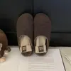Zapatos Birkenstock de lana esponjosa más terciopelo para mujer, suela gruesa, zapatillas de media caña, otoño invierno 2026, zapatillas esponjosas para mujer, zapatillas cerradas para exteriores sin cordones