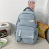 Mochila Escolar Estilo Coreano, Bolso Casual para Mujeres de Secundaria, Mochila Sencilla para Estudiantes Universitarios, Gran Capacidad, Bolso Casual de Alta Gama para Hombres