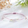 Pulsera Casual Colorida de Cuerda Roja Trenzada para Mujer Estilo Ins Pulsera de Perlas de Imitación Cuerda de Amistad Mejor Amiga Estilo Vacacional