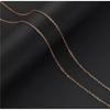Silin Lote Directo de Fábrica Collar de Acero de Titanio para Mujer Cadena 0 Cadena de Labios Chapado en Oro Verdadero 18k Cadena para Clavícula Collar Cadena