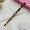 Presilha de Cabelo de Resina Estampa de Leopardo, Presilha de Cabelo Simples Moderna para Mulheres, Presilha de Cabelo Versátil, Presilha de Cabelo Diária para Coque na Parte de Trás da Cabeça