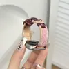 Adequado para pulseira de relógio de couro esmaltado brilhante para Xiaomi 9Pro, 8Pro Redmi 654 nova pulseira de pulso da moda feminina