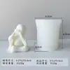 Monge Pequeno Monge Molde de Aromaterapia Pedras Caseiras Carro DIY Enfeites de Aromaterapia Artesanais Gesso Silicone Ferramenta Abrasiva