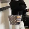 Bolso Cubo Tote de Gamuza con Lunares para Mujer Otoño 2026 Nuevo Bolso de Hombro de Gran Capacidad Bolso Casual para el Trabajo