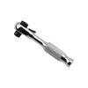 Suministro de Llave de Carraca Mini de Doble Cabezal de Liberación Rápida de 1/4", Mango para Puntas, Llave de Carraca para Puntas