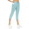 Pantalones cortos deportivos informales de primavera y verano para mujer, holgados, para correr, fitness, transpirables, de cintura alta, con cordones, elásticos, para yoga