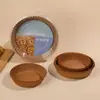 Embalagem Blister de Papel para Air Fryer Prato de Papel Redondo Papel à Prova de Óleo Silicone Dupla Face Descartável Papel Especial para Fritadeira