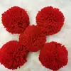 8CM Ovillo de Hilo Pom Pom de Cachemira Peluche Bola Multicolor Pom Pom Hilo Grueso de Poliéster Fuente de Fábrica de Pompones Navideños
