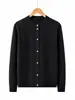 Top de punto hueco de manga larga color burdeos simple de alta gama para mujer 2026 principios de otoño estilo fino elegante holgado top rejuvenecedor