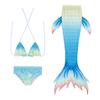 Traje de baño de sirena para niños 2025 Traje de baño de cola de sirena Disfraz de sirena Traje de baño bikini