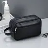 Bolsa de Cosméticos de Cuero PU Gran Capacidad Bolsa de Almacenamiento de Viaje Portátil Impermeable para Maquillaje de Mujer Bolsa de Almacenamiento para Accesorios Digitales