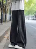 Jeans para Hombre Invierno Parche Patchwork Cuchillo Curvo Marca Trendy Sueltos Lavados Pierna Ancha High Street Caída Rotos Pantalones Largos