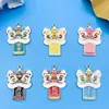 Caricatura Creativa Año Nuevo León de la Suerte Despertar Estilo Chino Lindo Festivo Bendición Colgante Cuerda para Celular DIY Accesorios de Joyería
