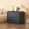 Mesa de cabeceira de madeira maciça estilo creme, armário organizador para maquiagem, mesa de cabeceira ultranarrow, criado-mudo para quarto, armário organizador para espaços pequenos