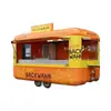 Food Truck Multifuncional, Carrito de Café y Té de Leche, Carrito Móvil de Snacks de Cuatro Ruedas para Mercado Nocturno, Carrito Flotante con Puerta de Ala de Mariposa, Venta Directa de Fábrica