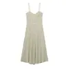 Para Comércio Exterior Transfronteiriço Europeu e Americano Moda Feminina Aliexpress Mais Vendido Moda Verão Vestido Midi de Alça Xadrez