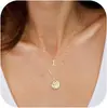 Conjunto de Collar de Tres Capas con 26 Letras para Mujer Estilo Europeo y Americano, Collar Apilado Multicapa con Colgante Asimétrico Moderno y Personalizado