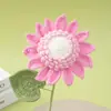 Girassol de Crochê com Fio Feito à Mão Flor Artificial Presente para o Dia do Professor Atacado Girassol Grande de Camada Única com Sementes