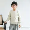 Suéter de tricô infantil gola redonda 100% lã pura, espesso, trança, para crianças de porte médio e grande, base de cashmere, suéter para meninos e meninas