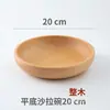 Bandeja Redonda de Madera de Haya Plato para Frutas y Snacks Madera Maciza Multifuncional Simple Plato para Ensalada y Pepinillos Madera Maciza Ecológico