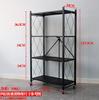 Estante Plegable Estante de Puesto sin Instalación Estante para Flores Artículos Varios Estante de Almacenamiento para Hogar Cocina Estante de Supermercado con Ruedas