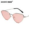 Gafas de sol Jamie 3007 Estilo Retro Europeo y Americano Marco de Metal Ojo de Gato para Mujer, Gafas de Sol Lente Oceánica para Sesión de Fotos